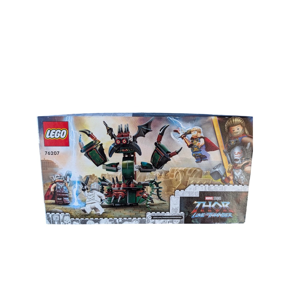 LEGO Marvel Thor Love and Thunder Attack on New Asgard 76207 Building Toy Set